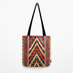 Kurdish Azerbaijan Northwest Persian Niche Kilim Print Tote Bag Gallery Image 2