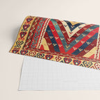 Kurdish Azerbaijan Northwest Persian Niche Kilim Print Wrapping Paper Gallery Image 2