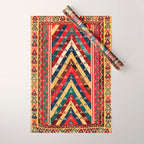 Kurdish Azerbaijan Northwest Persian Niche Kilim Print Wrapping Paper Gallery Image 1