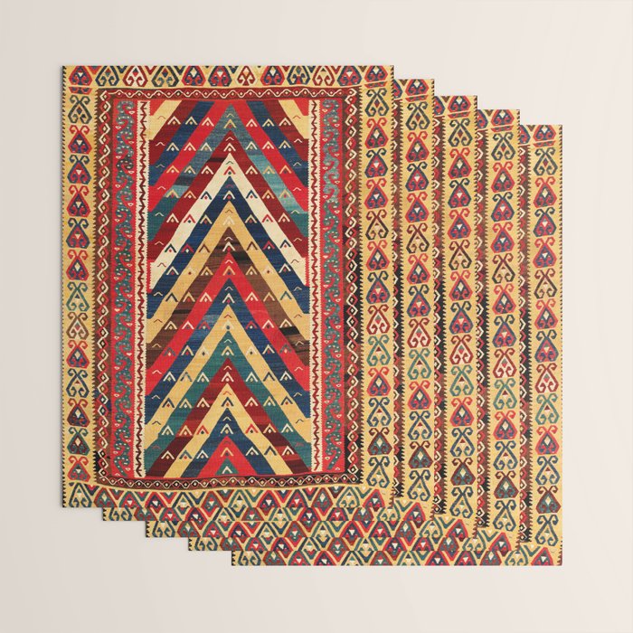 Kurdish Azerbaijan Northwest Persian Niche Kilim Print Wrapping Paper Gallery Image 3