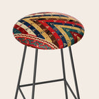 Kurdish Azerbaijan Northwest Persian Niche Kilim Print Stool Gallery Image 2