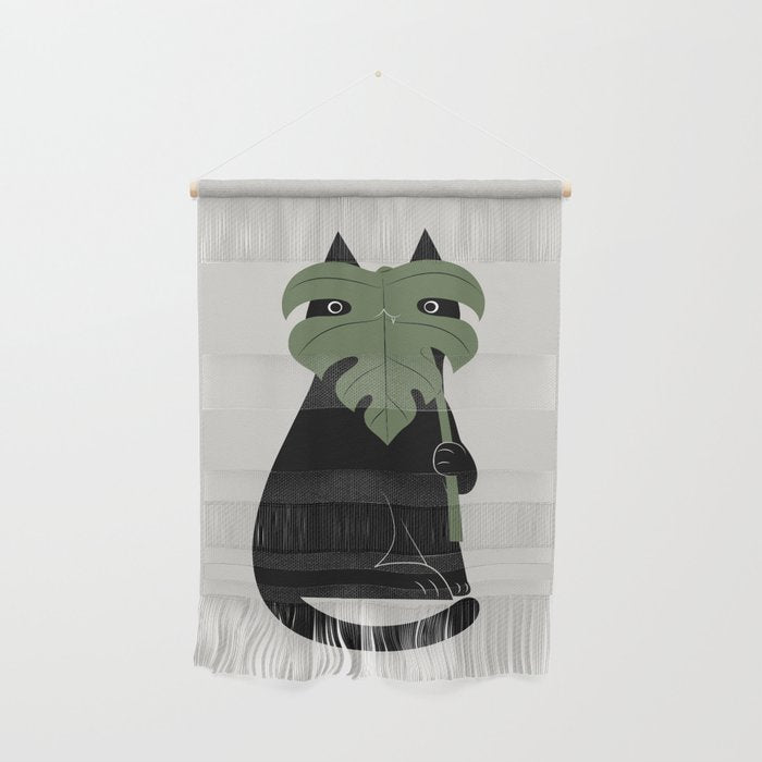 Cat and Plant 14: Monster-a Wall Hanging Gallery Image 1