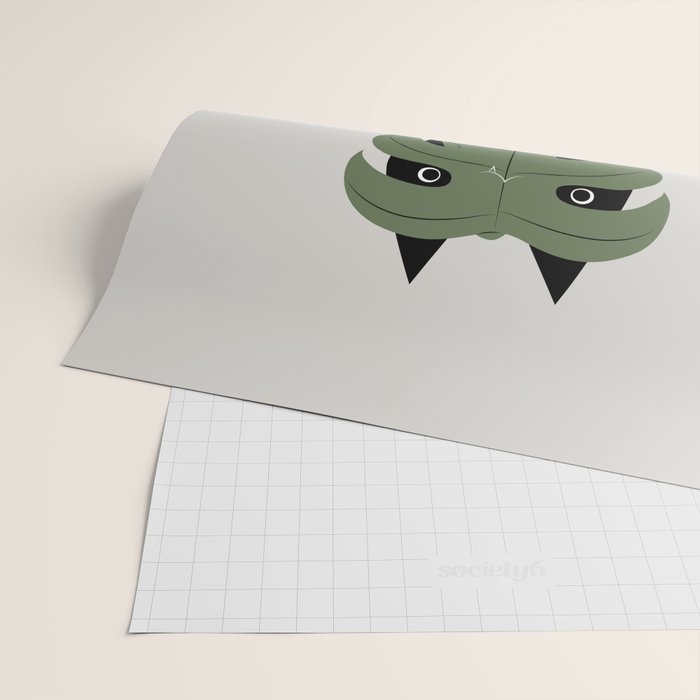 Cat and Plant 14: Monster-a Wrapping Paper Gallery Image 2