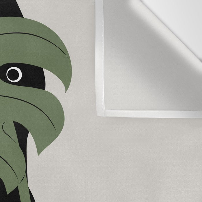 Cat and Plant 14: Monster-a Wall Tapestry Gallery Image 3