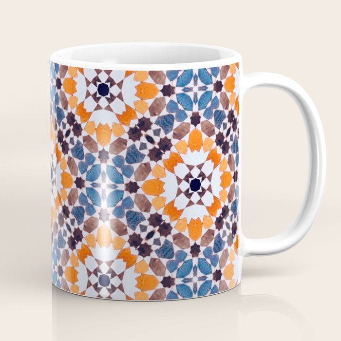 Moroccan tile - blue mosaic Coffee Mug Gallery Image 1