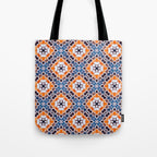 Moroccan tile - blue mosaic Tote Bag Gallery Image 1