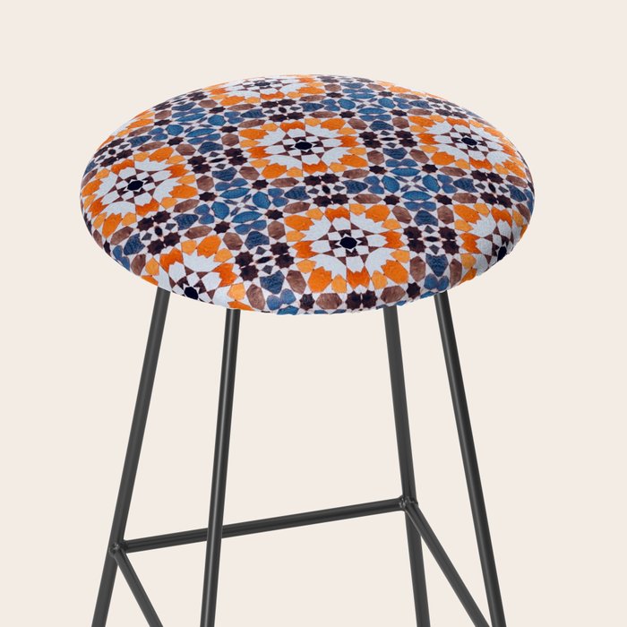 Moroccan tile - blue mosaic Stool Gallery Image 2