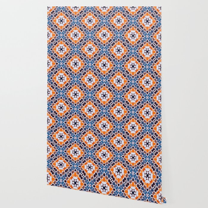 Moroccan tile - blue mosaic Wallpaper Gallery Image 2