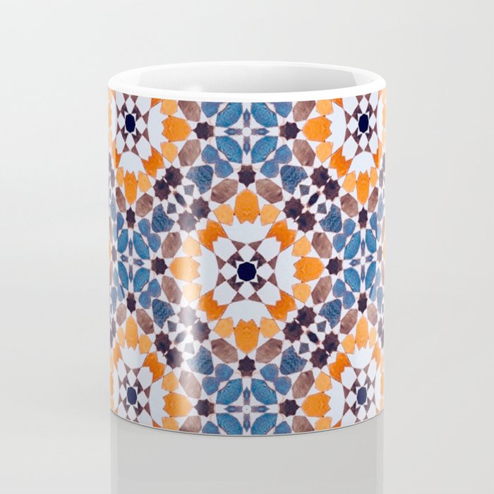 Moroccan tile - blue mosaic Coffee Mug Gallery Image 4