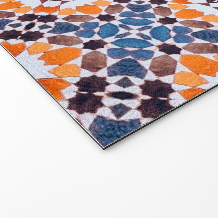 Moroccan tile - blue mosaic Welcome Mat Gallery Image 2