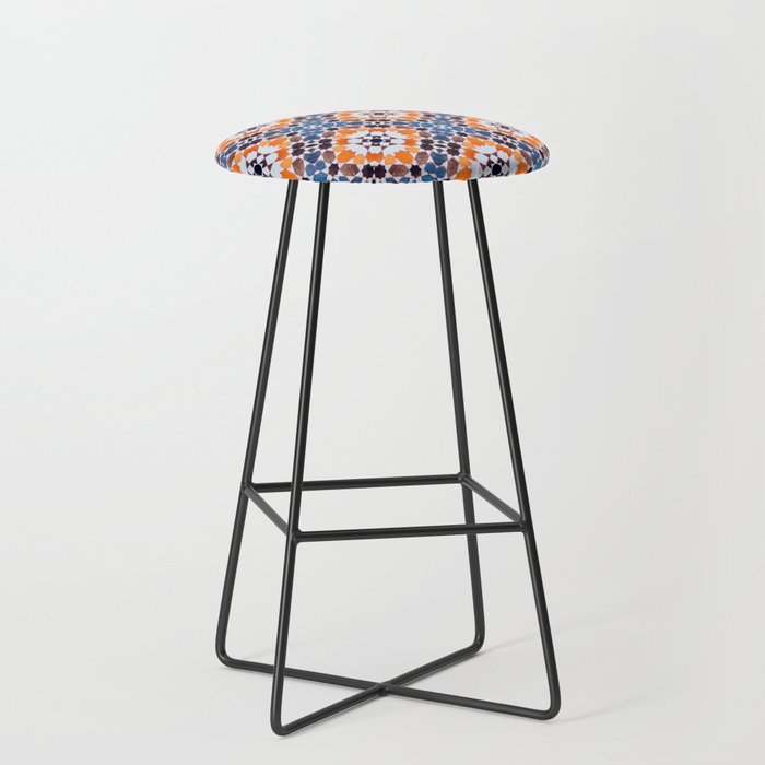 Moroccan tile - blue mosaic Stool Gallery Image 1