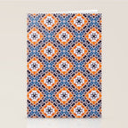 Moroccan tile - blue mosaic Stationery Card Gallery Image 2