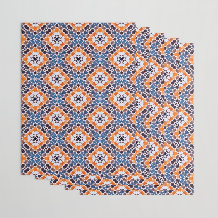 Moroccan tile - blue mosaic Wrapping Paper Gallery Image 3