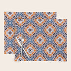 Moroccan tile - blue mosaic Placemat Gallery Image 1