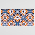 Moroccan tile - blue mosaic Desk Mat Gallery Image 3