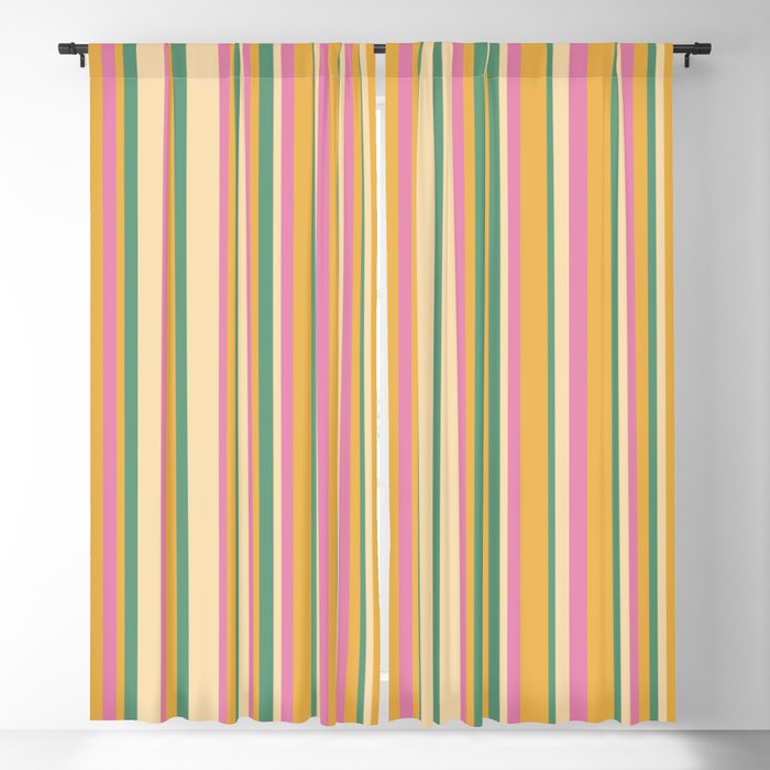 Classic Stripes XIX - Boho Vintage Window Curtain Gallery Image 5