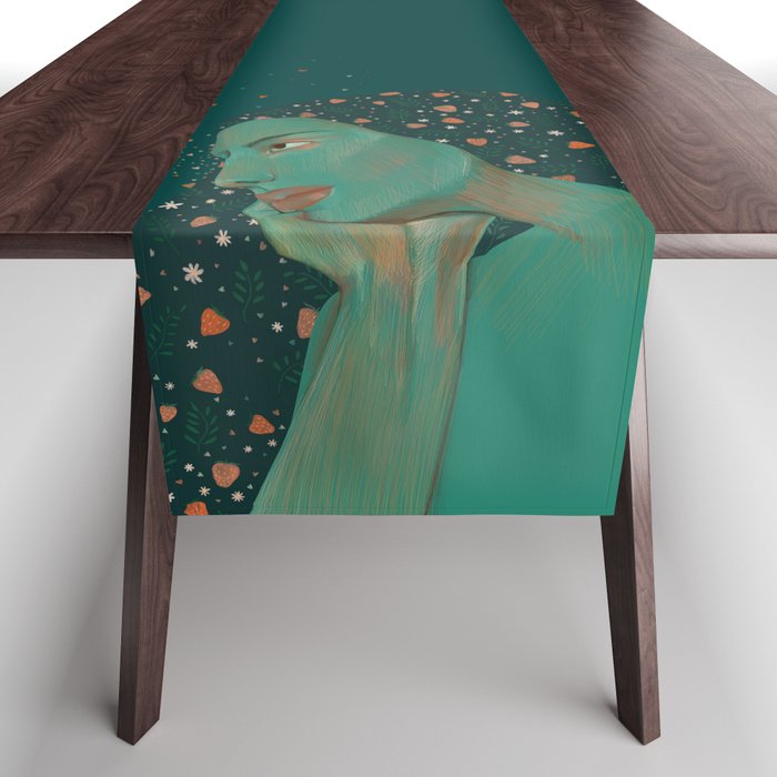 Mother Earth portrait  Table Runner Gallery Image 1