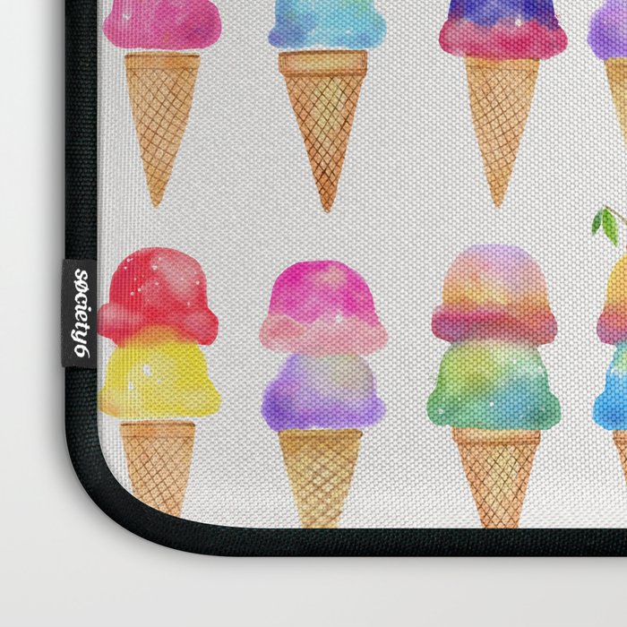 Summer Ice Cream Cones Laptop Sleeve Gallery Image 3