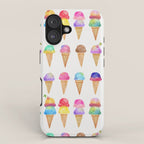 Summer Ice Cream Cones iPhone Case Gallery Image 1