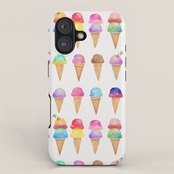 Summer Ice Cream Cones iPhone Case Gallery Image 1