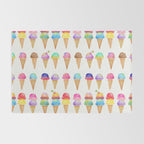 Summer Ice Cream Cones Rug Gallery Image 2