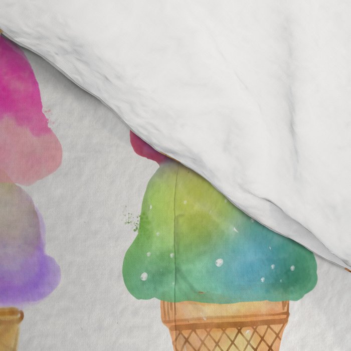 Summer Ice Cream Cones Comforter Gallery Image 4