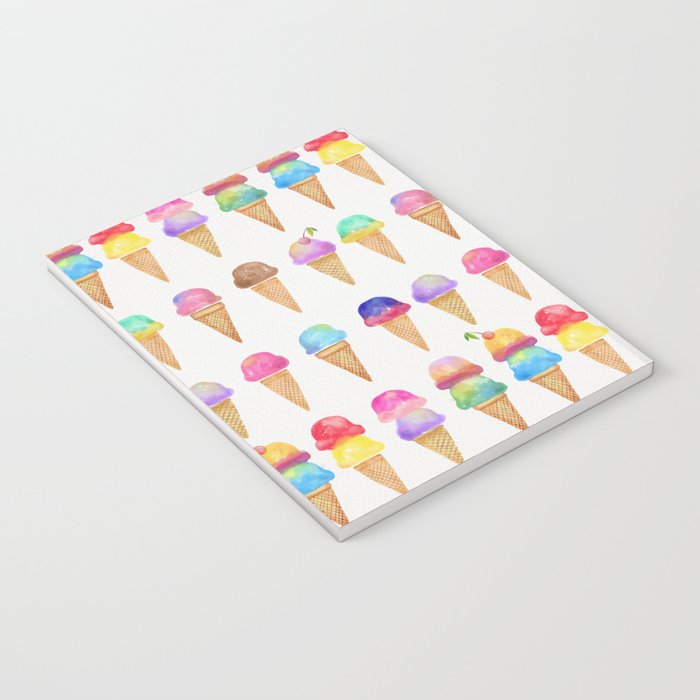 Summer Ice Cream Cones Notebook Gallery Image 3