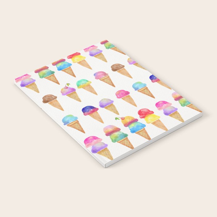 Summer Ice Cream Cones Notebook Gallery Image 2