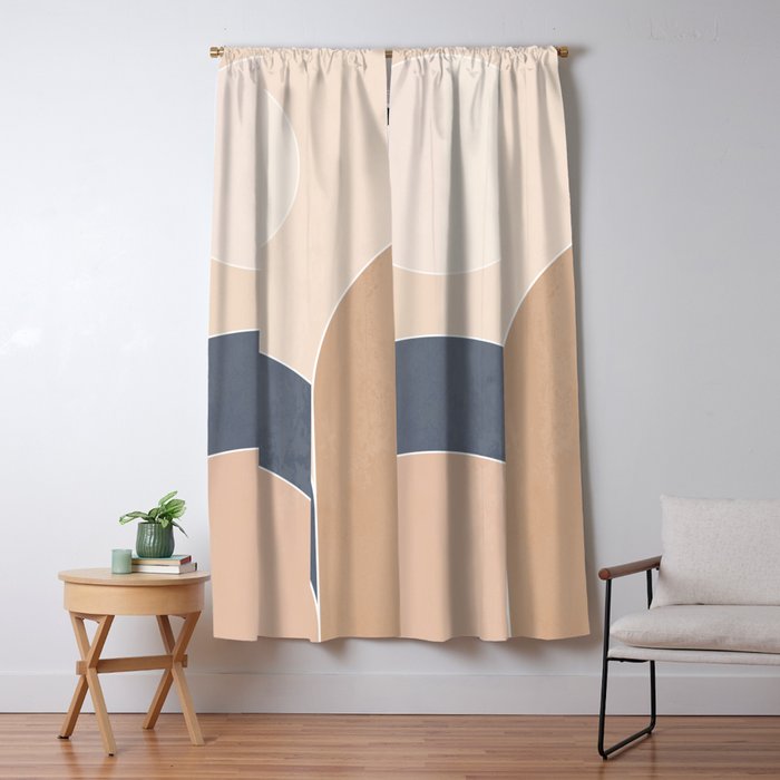 Geometric Shapes 16 Window Curtain Gallery Image 1