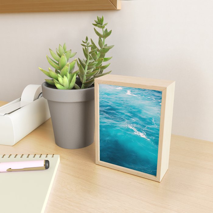 Mediterranean Sea - Blue Waves - Ocean Water - Nature Photography Mini Art Print Gallery Image 2