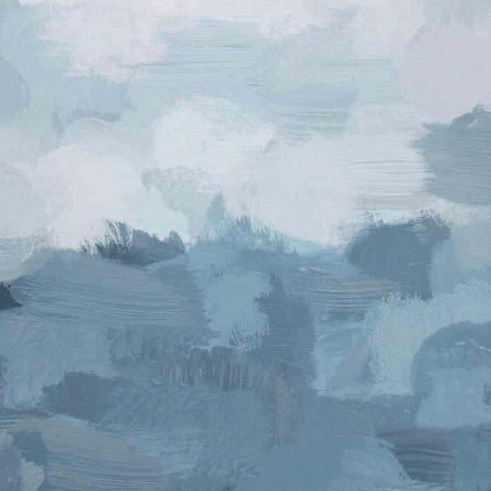 Nightfall Sailing - Indigo Navy Sky Blue Gray White Ocean Horizon Abstract Sea Rainy Cloudy Stormy Coffee Mug Gallery Image 2