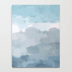 Nightfall Sailing - Indigo Navy Sky Blue Gray White Ocean Horizon Abstract Sea Rainy Cloudy Stormy Notebook Gallery Image 4