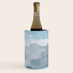 Nightfall Sailing - Indigo Navy Sky Blue Gray White Ocean Horizon Abstract Sea Rainy Cloudy Stormy Wine Chiller Gallery Image 3