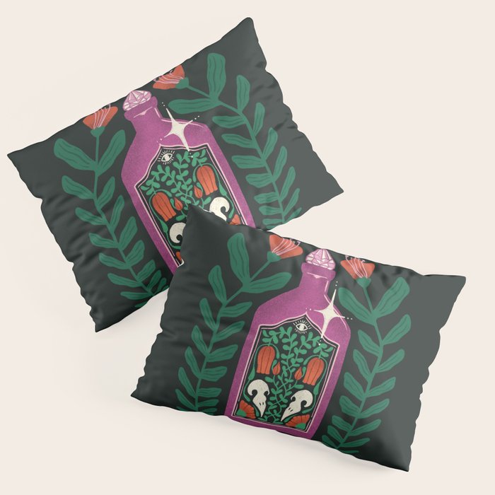 Purple Crystal Potion Pillow Sham Gallery Image 3
