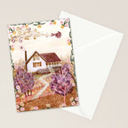 The Old Country Farm in Rustic Brown - Farm House Decor Stationery Card Gallery Image 2