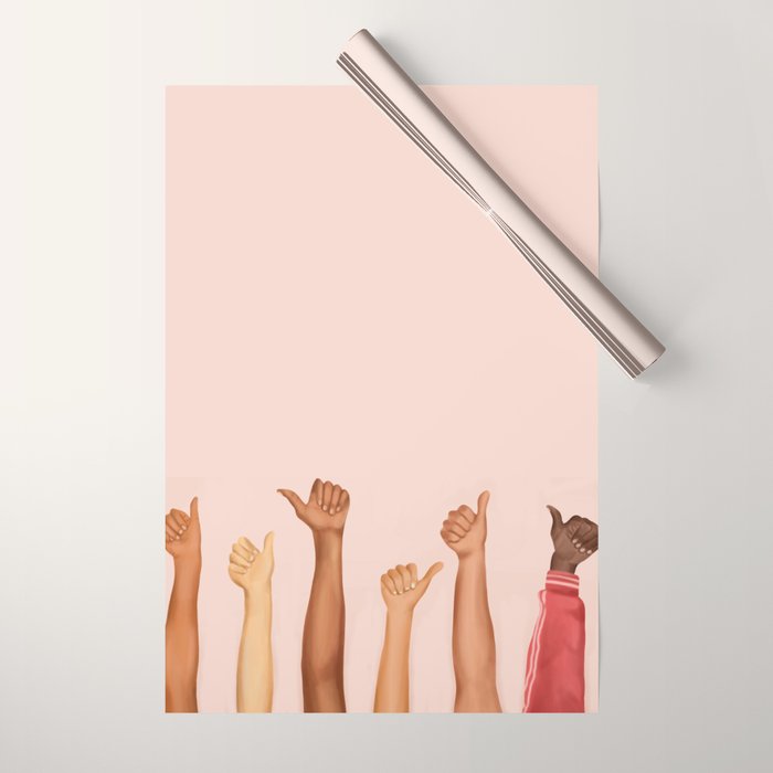 Thumbs Up Wrapping Paper Gallery Image 1