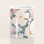 Peach and pink floral field pattern Coffee Mug Gallery Image 4