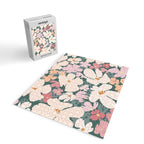 Peach and pink floral field pattern Jigsaw Puzzle Gallery Image 2