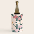 Peach and pink floral field pattern Wine Chiller Gallery Image 2