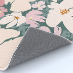 Peach and pink floral field pattern Rug Gallery Image 4