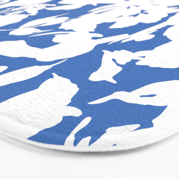Floral Simplistic Silhouettes B Bath Mat Gallery Image 3