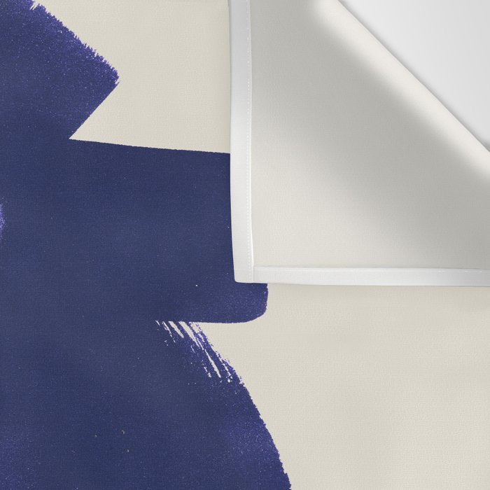 Abstract Paint Form 1 - Dark Blue Wall Tapestry Gallery Image 3