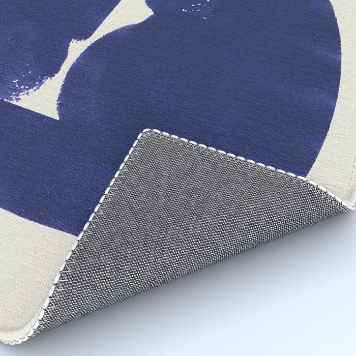 Abstract Paint Form 1 - Dark Blue Rug Gallery Image 4