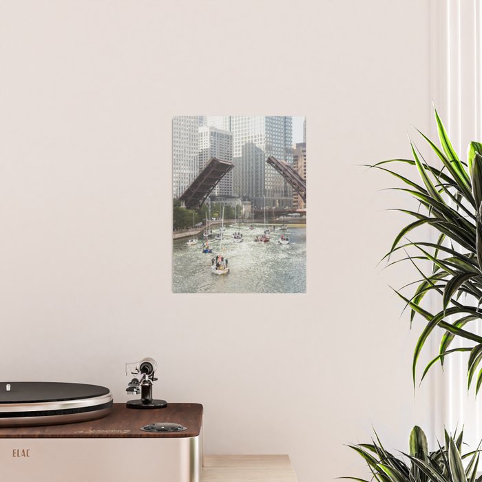 Chicago River, Bridges Up Poster Gallery Image 2