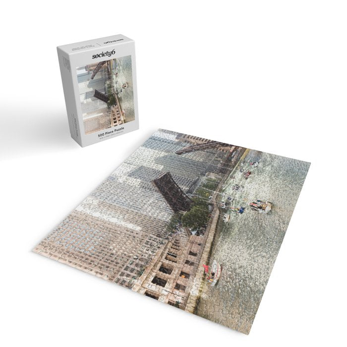 Chicago River, Bridges Up Jigsaw Puzzle Gallery Image 2