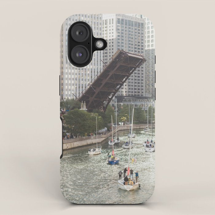 Chicago River, Bridges Up iPhone Case Gallery Image 1