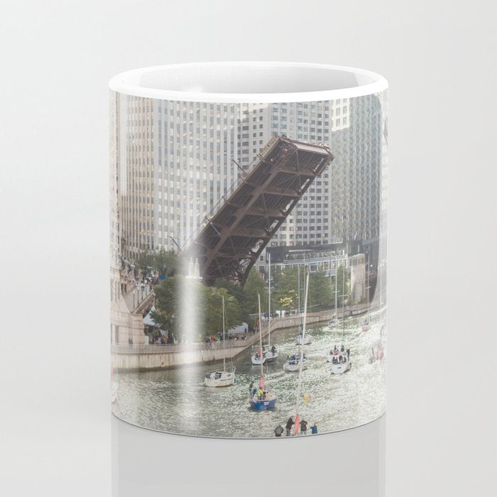 Chicago River, Bridges Up Coffee Mug Gallery Image 4