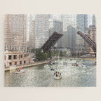 Chicago River, Bridges Up Jigsaw Puzzle Gallery Image 1