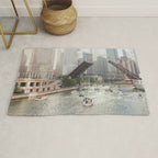 Chicago River, Bridges Up Rug Gallery Image 1