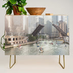 Chicago River, Bridges Up Credenza Gallery Image 1